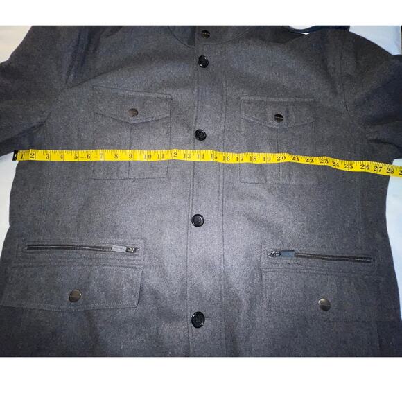 Michael Kors Wool Blend Coat‎ - Men's Size XXL - Quilted Lining - Many Pockets - Picture 9 of 11